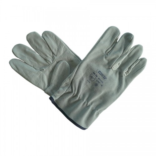 LUVA T/CHEFE MISTA PELE CINZA/CRUTE 1028/N * LUVA T/CHEFE MISTA PELE CINZA/CRUTE 1028/N *